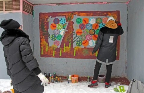 В блогах: Новый стрит-арт «безумные шары» появился в Самаре