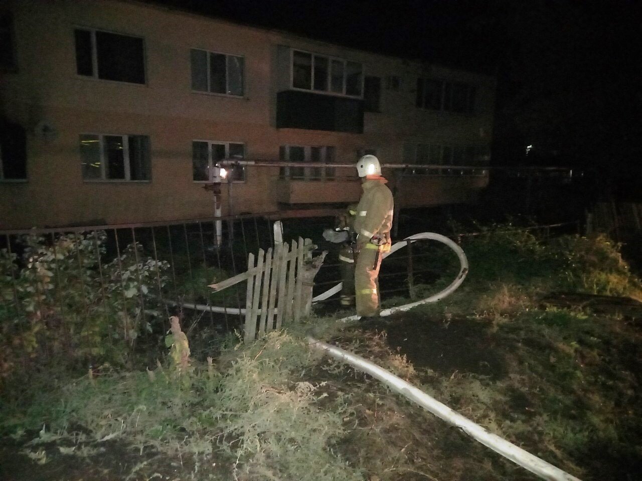 Пожар в Ольгино